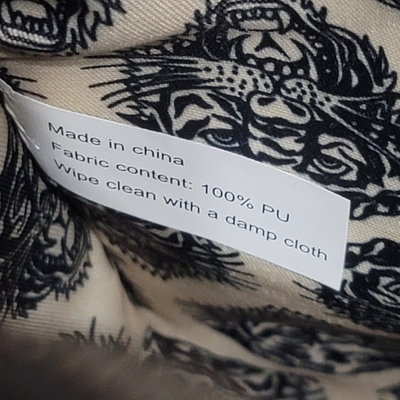 NWT Ed Hardy Cheetah Skull And Roses Tatoo Design Satchel/ Crossbody Handbag - Picture 12 of 15